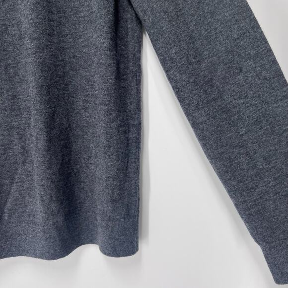 Theory Vilass Wool Blend Turtleneck Sweater Men's M Charcoal - Picture 3 of 7